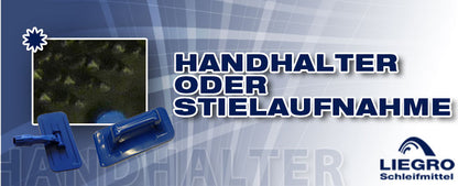 Hand-Pad-Halter (120x250mm) mit Handgriff oder Stielaufnahme