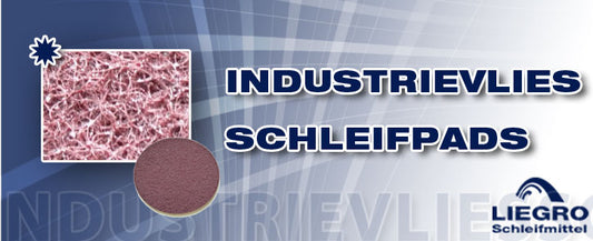 Schleifvlies Schleifscheiben, 400 mm, rot/braun, in Industriequalität